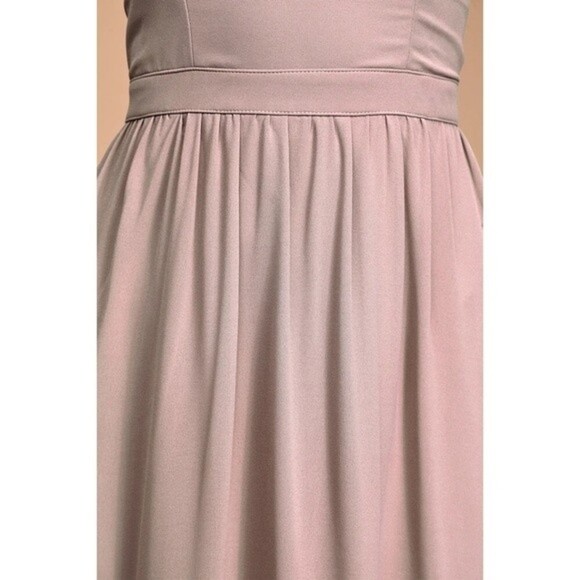 Lulus Air of Romance Maxi Dress Taupe Elegant Sleeveless Womens Size Small - Picture 4 of 8